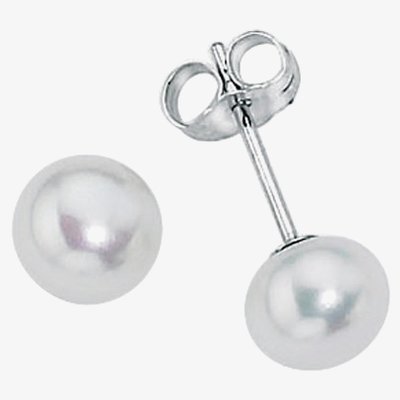 Silver Freshwater Pearl Studs