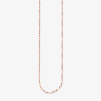 Rose Gold Plated 45cm Round Belcher Chain KE1219-415-12-S