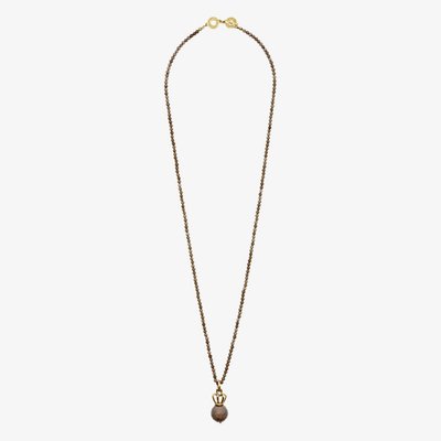 SENCE Bernadette Gold Plated Red Quartz Pendant