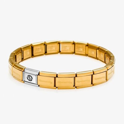 Nomination CLASSIC Stainless Steel Gold Base Bracelet 530301 SI 008