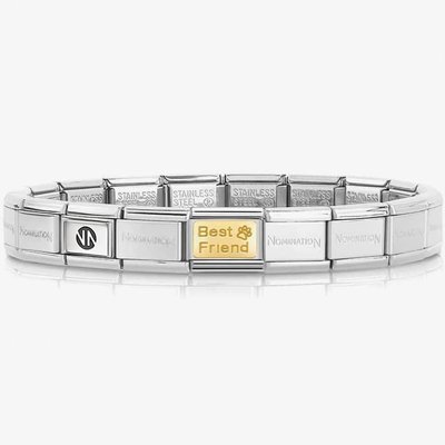 Nomination CLASSIC Gold Engraved Best Friend Paw Bracelet 030121/50