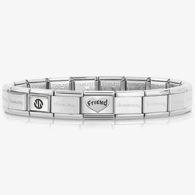 Nomination CLASSIC Silvershine Friend Heart Bracelet 330101/18