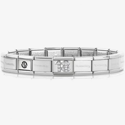 Nomination CLASSIC Silvershine 18 Charm Bracelet 330304/18 & 530300 SI