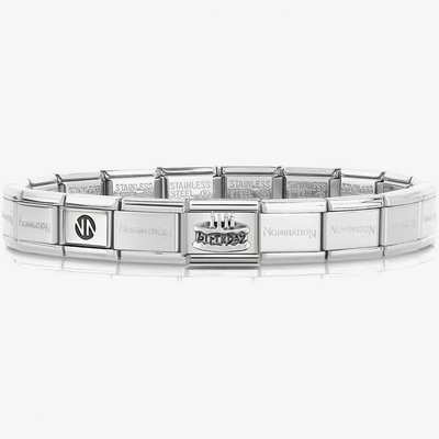 Nomination CLASSIC Silver Birthday Cake Charm Bracelet 330101/20 & 530300 SI