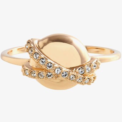 Celestial Gold Tone Planet Adjustable Ring