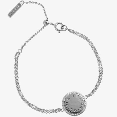 Bejewelled Classics Disc Silver Tone Bracelet