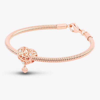 I Love You Heart Charm & Bracelet