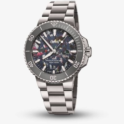 Oris Aquis Upcycle Multi-Coloured Watch 01 733 7787 4150-07 8 22 04PEB