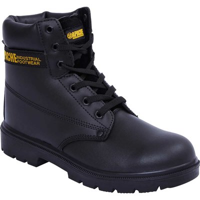 Apache AP300 6 Eye Safety Boots Black Size 14