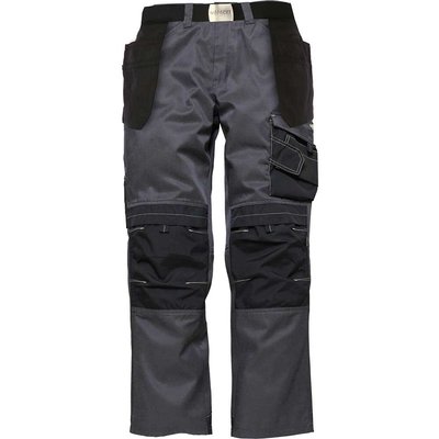 Apache Mens Pro Twill Trousers Black / Grey 30" 31"