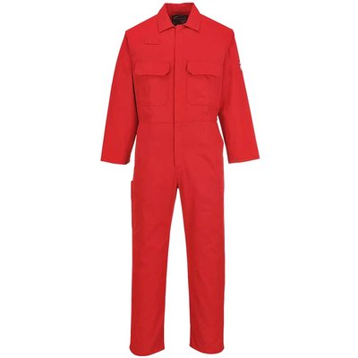BizWeld Mens Flame Resistant Overall Red 2XL 32"