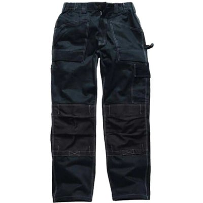 Dickies Mens Grafter Duo Tone 290 Trousers Black 40" 30"