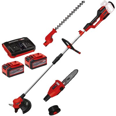 Einhell GE-LM 36/4in1 Li 36v Cordless Brushless High Reach Multi Tool 2 x 6ah Plus Li-ion Twin or Dual Battery Charger
