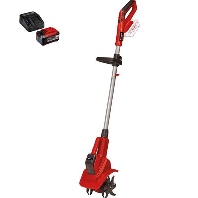 Einhell GE-CR 18/20 Li E 18v Cordless Tiller 200mm 1 x 5.2ah Plus Li-ion Battery Charger