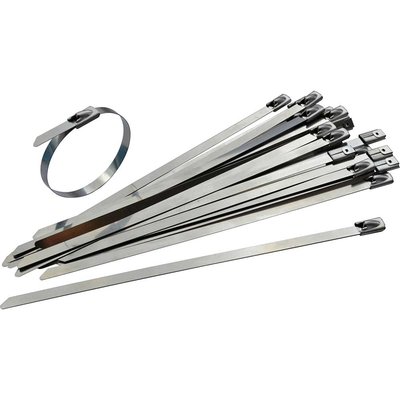 Faithfull Stainless Steel Cable Ties Pack Of 50 150mm 4.6mm