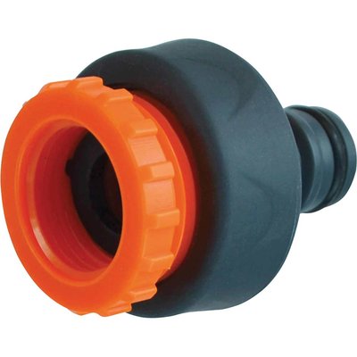 Faithfull Plastic Tap Hose Connector 1/2 and 3/4"