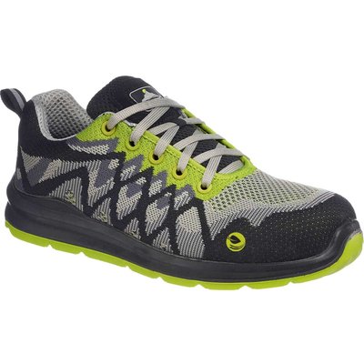 Portwest Compositelite Eco Safety Trainers Black / Yellow Size 4