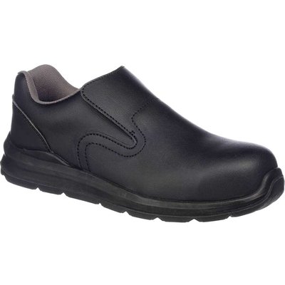 Portwest Compositelite Slip On Safety Trainers Black Size 8