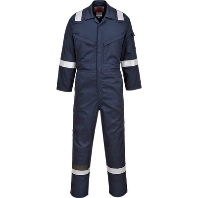 BizFlame Insect Repellent Flame Resistant Coverall Navy XL 31"