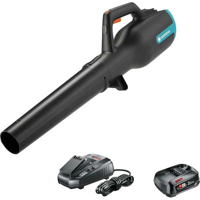 Gardena POWERJET P4A 18v Cordless Garden Leaf Blower 1 x 2.5ah Li-ion Battery Charger