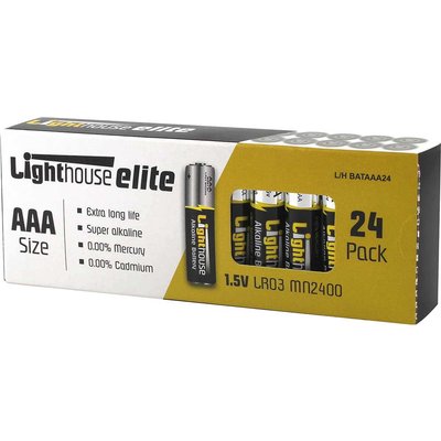 Lighthouse LR03 Extra Long Life AAA Alkaline Batteries