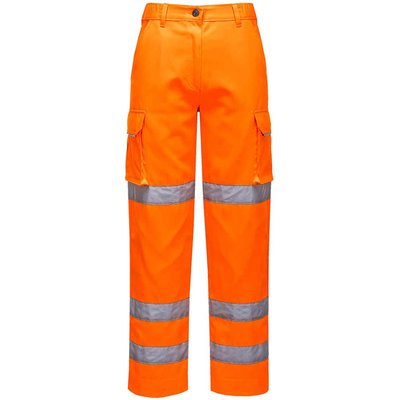 Portwest Womens Three Band Hi Vis Work Trousers
