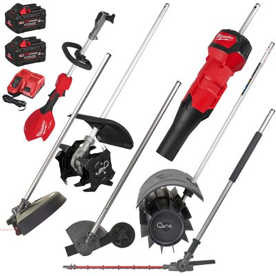 Milwaukee M18 FOPH2 Fuel 18v Cordless Brushless QUIK-LOK Garden Kit 2 x 8ah Li-ion Forge Battery Charger