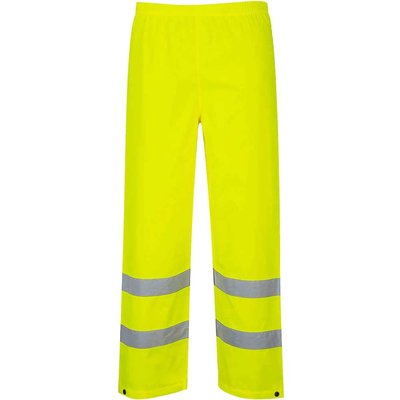 Oxford Weave 300D Class 1 Hi Vis Trousers Yellow S 32"