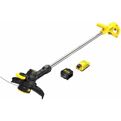 Stanley FatMax V20 SFMCST925 18v Cordless Grass Trimmer 250mm 1 x 2ah Li-ion Battery Charger