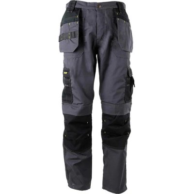 Stanley Huntsville Holster Work Trousers Grey / Black 36" 31"