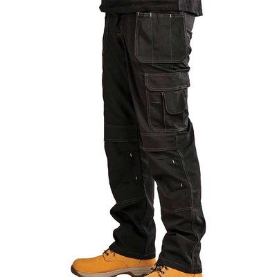 Stanley Iowa Holster Pocket Work Trousers Black 40" 31"