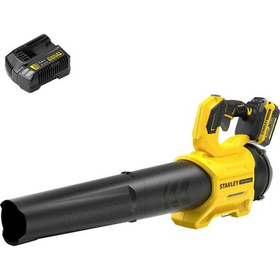 Stanley Fatmax V20 SFMCBL730 18v Cordless Brushless Axial Leaf Blower 1 x 4ah Li-ion Battery Charger