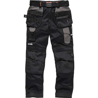 Scruffs Pro Flex Holster Trouser Black 36" 30"