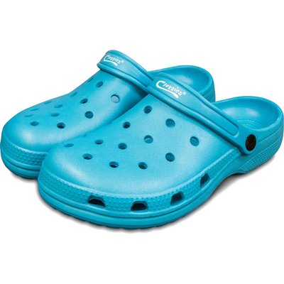 Town and Country Casual Cloggies Garden Shoes Teal Size 6