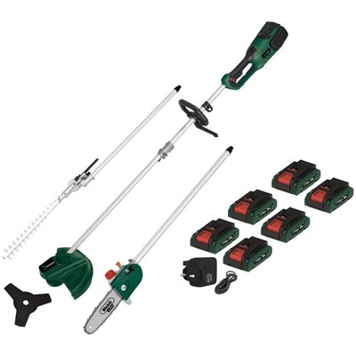 Webb X Series WEV20X2MT 40v Cordless Brushless Garden Multi Tool 6 x 4ah Li-ion USB Charger