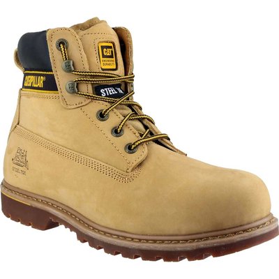 Caterpillar Mens Holton Safety Boots Honey Size 7