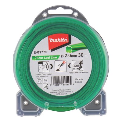 Makita Four Leaf Nylon Grass Trimmer Cord 2mm 30m