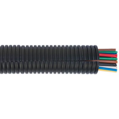 Sealey Split Convoluted Cable Sleeving 22-27mm 10m
