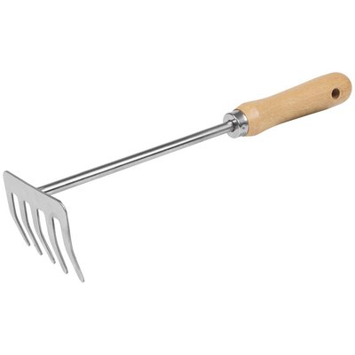 Sealey Premier Short Handle Stainless Steel Soil Rake
