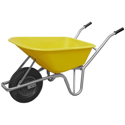 Sealey Heavy Duty Wheelbarrow 100l Yellow