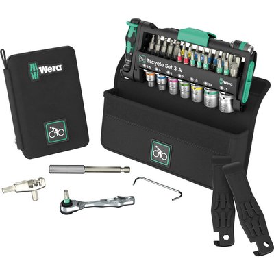 Wera 40 Piece Bicycle Repair Screwdriver and Socket Set 3 A