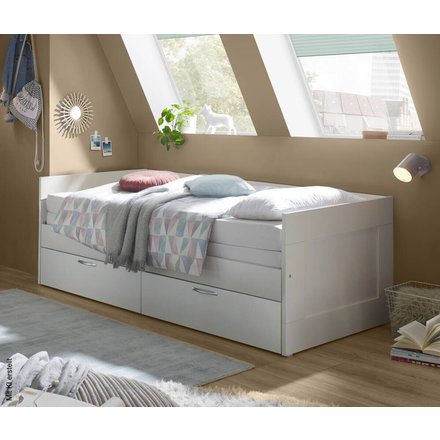 Funktionsbett weiß Liegefläche