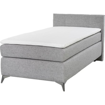 Boxspringbett grau Liegefläche