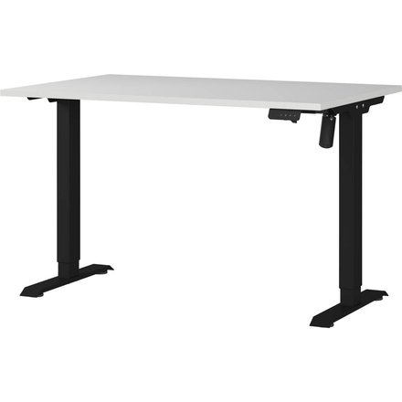 Schreibtisch 8022-581 Lichtgrau schwarz
