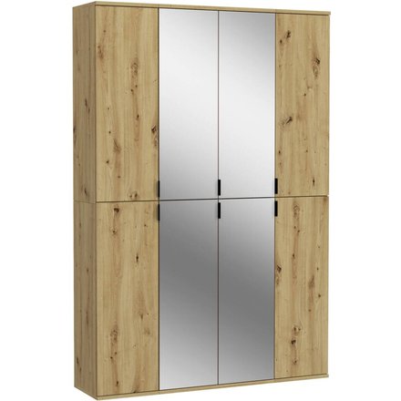 Garderobe PROJEKT Eiche Artisan Nachbildung Spiegel