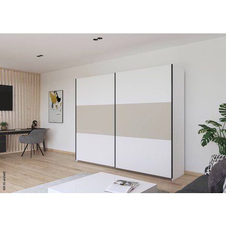 Schwebetürenschrank Neo Alpinweiß