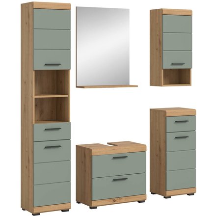 Badezimmer-Set Scout Eiche Artisan Nachbildung salbei Nachbildung