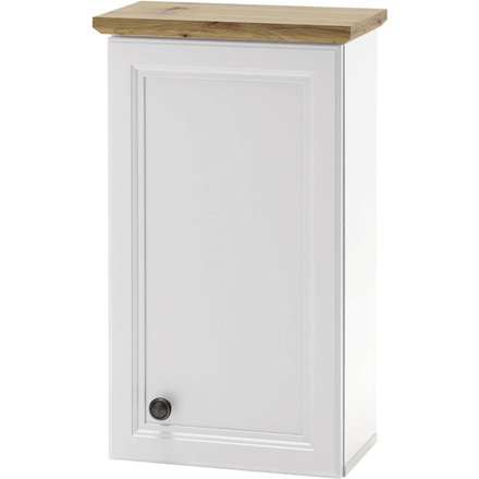 Badhängeschrank Toskana weiß Eiche Artisan Nachbildung