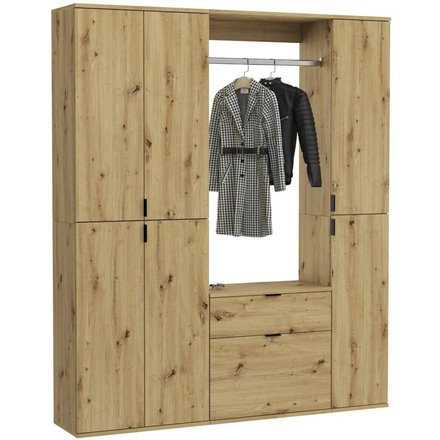 Garderobe PROJEKT Eiche Artisan Nachbildung