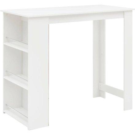 Bartisch weiß beschichtet Holzwerkstoff